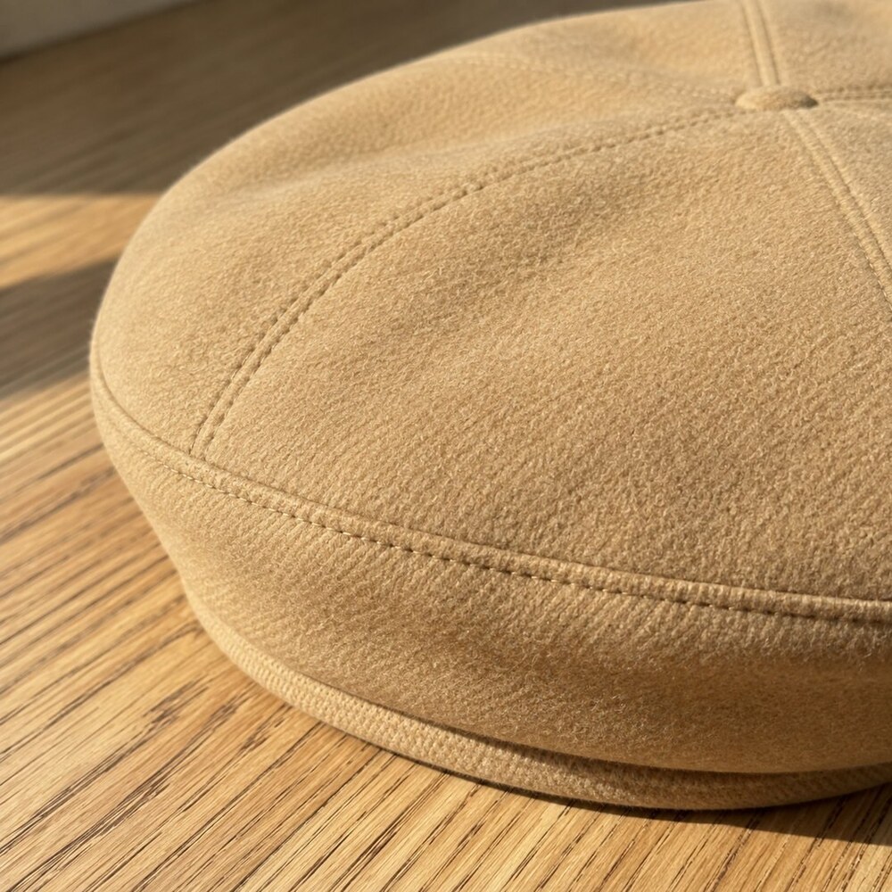CELINE Triomphe Camel Wool Beret - Picture 6 of 6